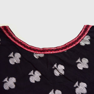 Hand embroidery detail on back neck