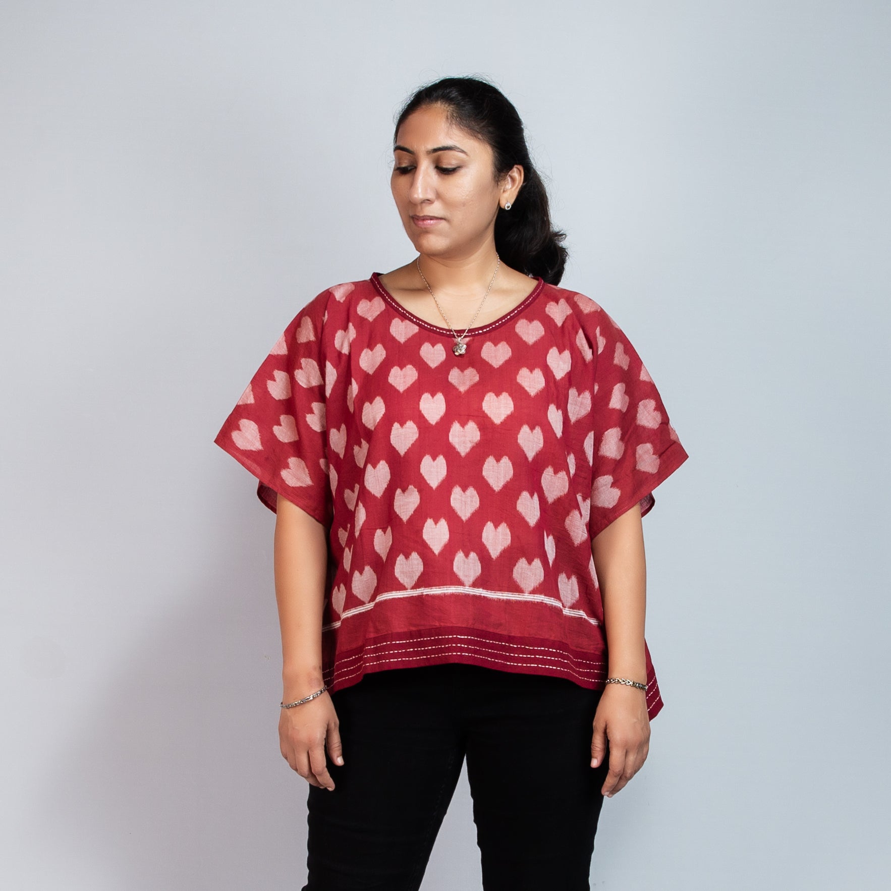 Taash-Queen of Hearts-Free size Top