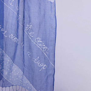 Poetry Blue Stole