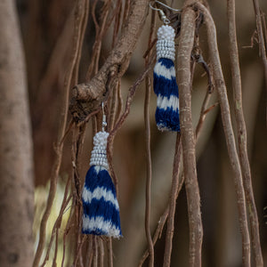 Maharani cotton ikat earrings